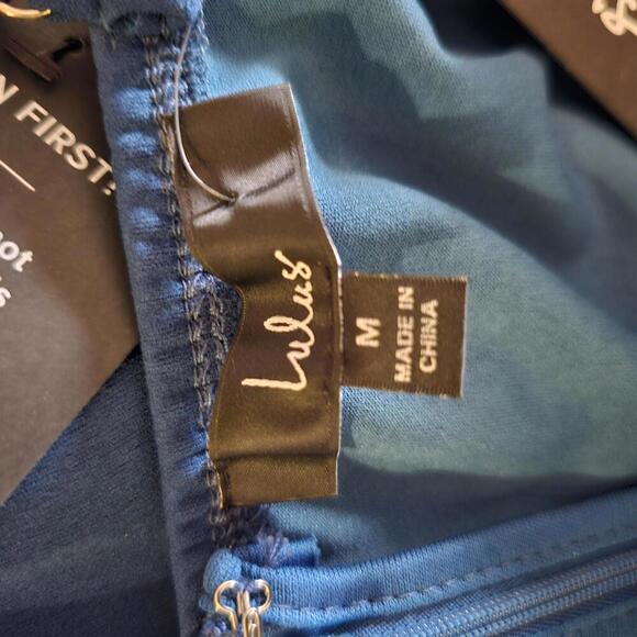 Lulus NWT Navy One-Shoulder Dress - Picture 6 of 6